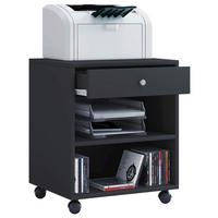Rollcontainer Schwarz/weiß Salda Bxhxt: 45x54x38 Cm - Schwarz, Basics, Holzwerkstoff/Kunststoff (45/54/38cm) - MID.YOU