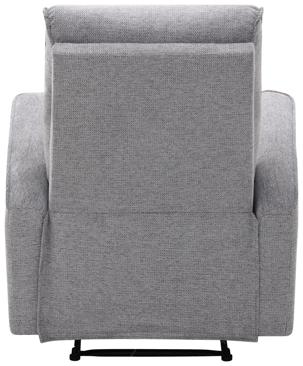 Fernsehsessel Leon Dunkelgrau mit Relaxfunktion - Dunkelgrau/Schwarz, Basics, Holz/Kunststoff (80/102/96cm) - Ondega