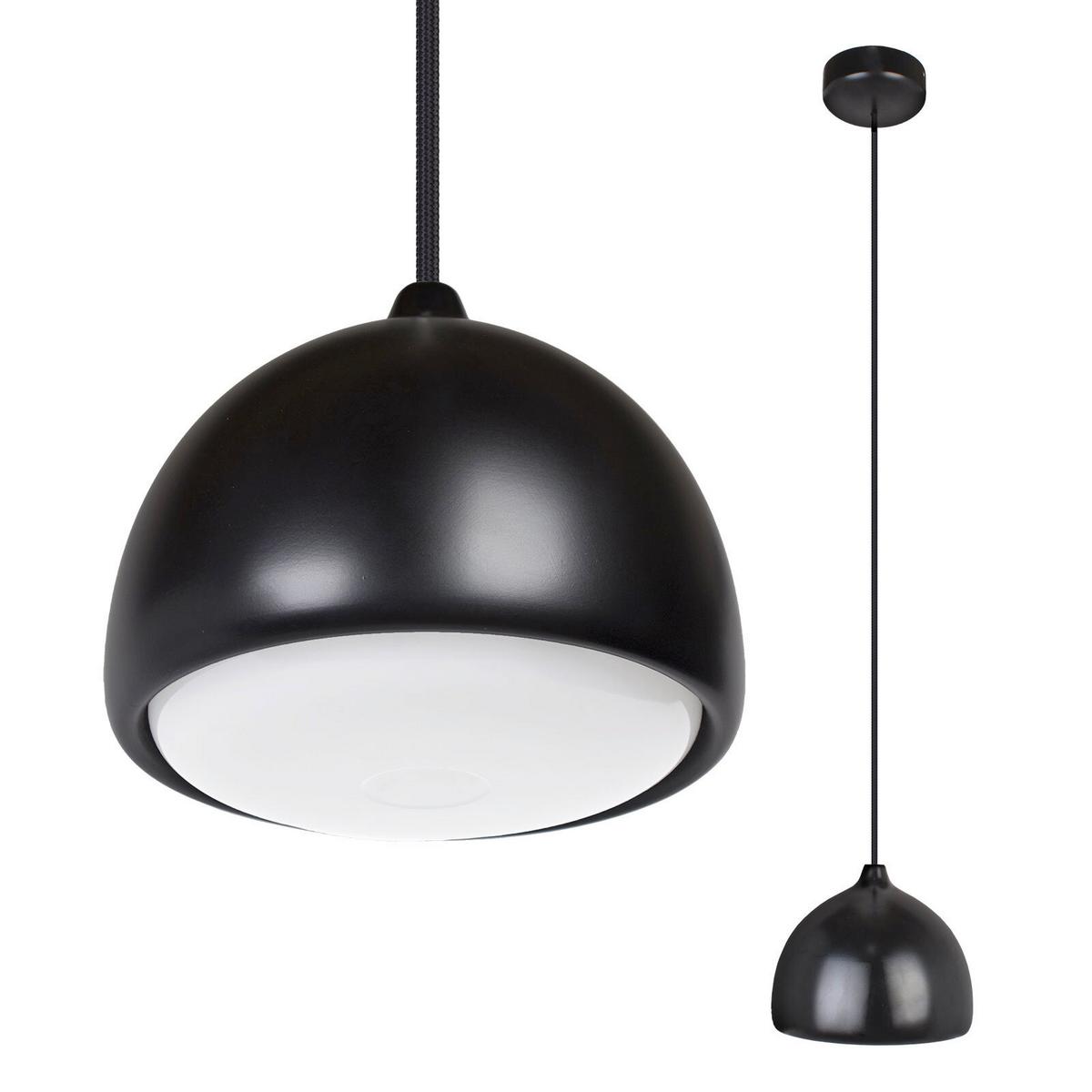 HÄNGELEUCHTE 8550119 ACORN I - Schwarz, Design, Holz (17,5/90-140cm)