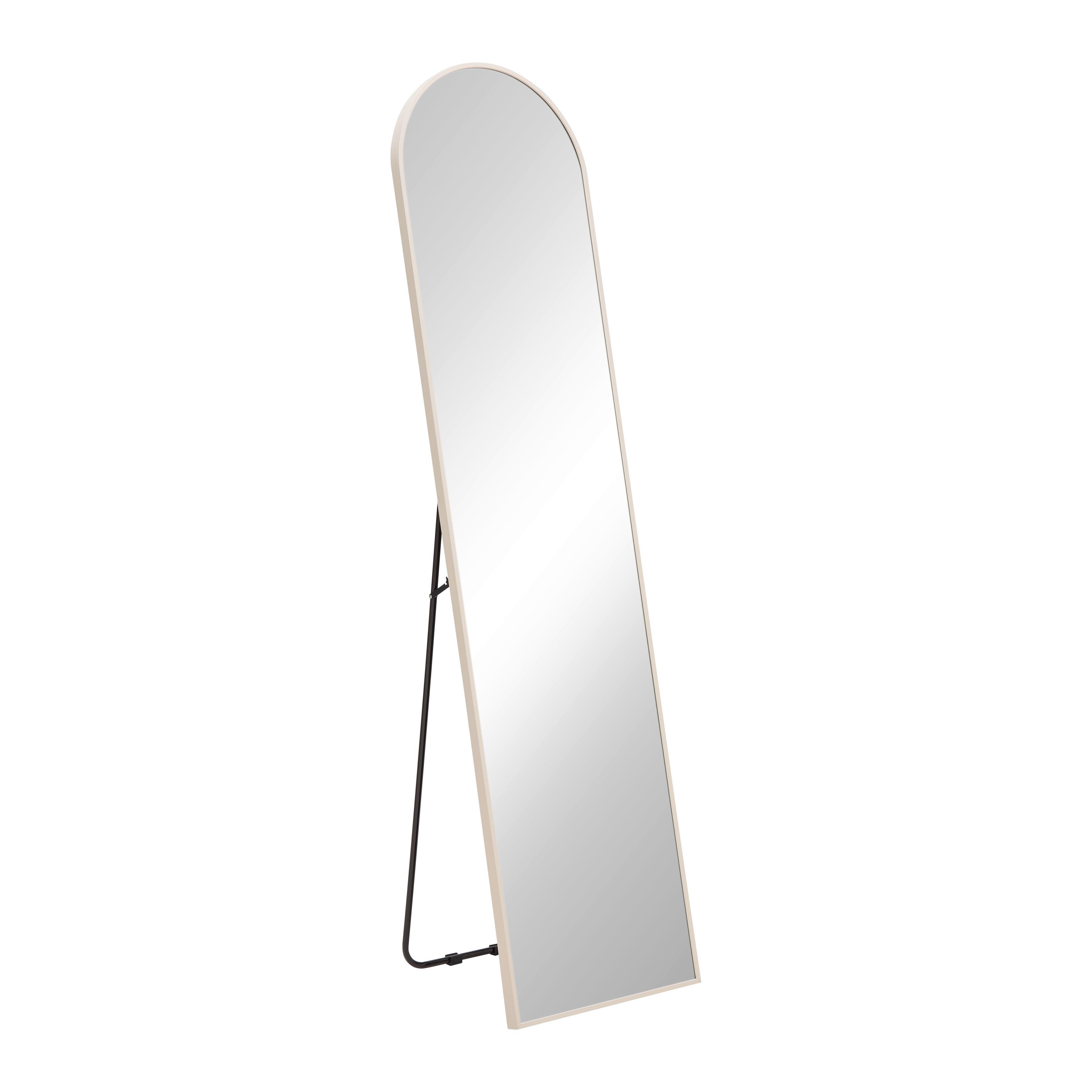 STOJACÍ ZRCADLO BRITT - pískové barvy, Moderní, kov/sklo (40/160cm) - Mömax
