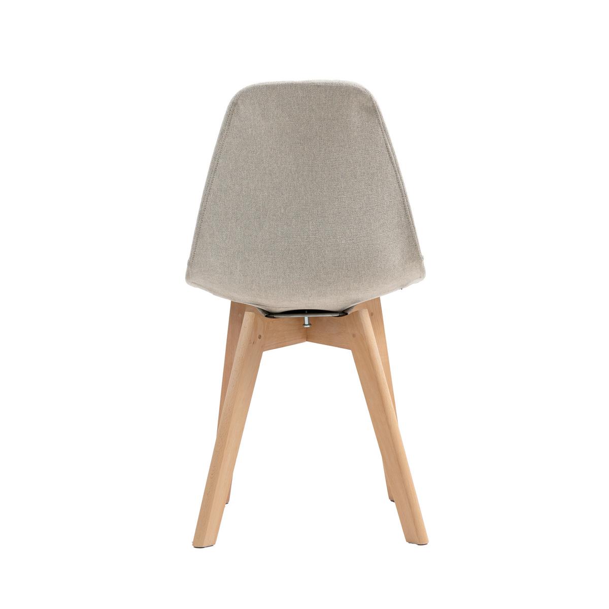 Stuhl-Set Keeve - Beige, MODERN, Holz/Kunststoff (47/83/53cm) - MID.YOU