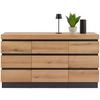 Sideboard Corte Grau/Eiche Dekor B: 160,8 cm - Eichefarben/Grau, Trend, Holzwerkstoff (160,8/92,5/45cm)