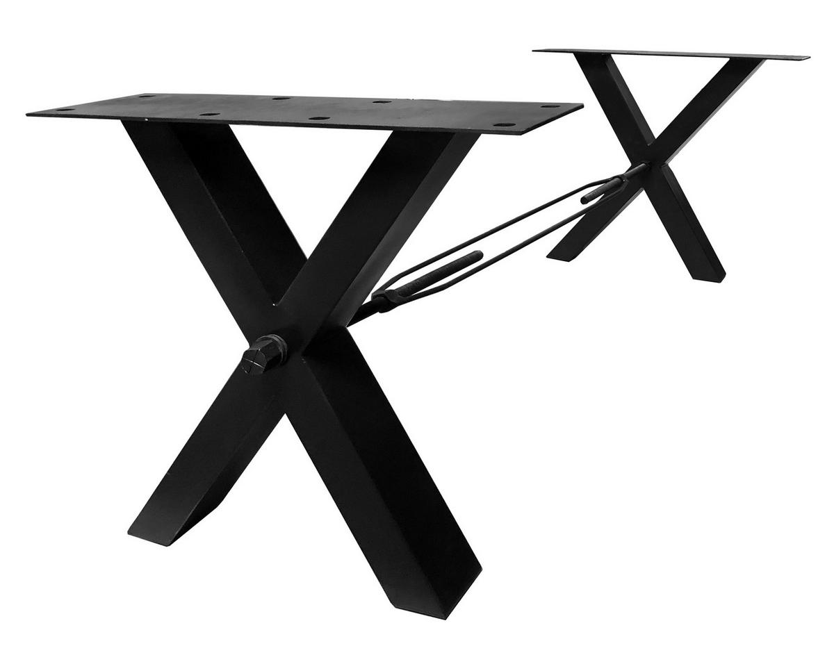 ESSTISCH Multicolor/Schwarz L: 160cm - Multicolor/Schwarz, MODERN, Holz/Metall (160/85/76,5cm) - MID.YOU