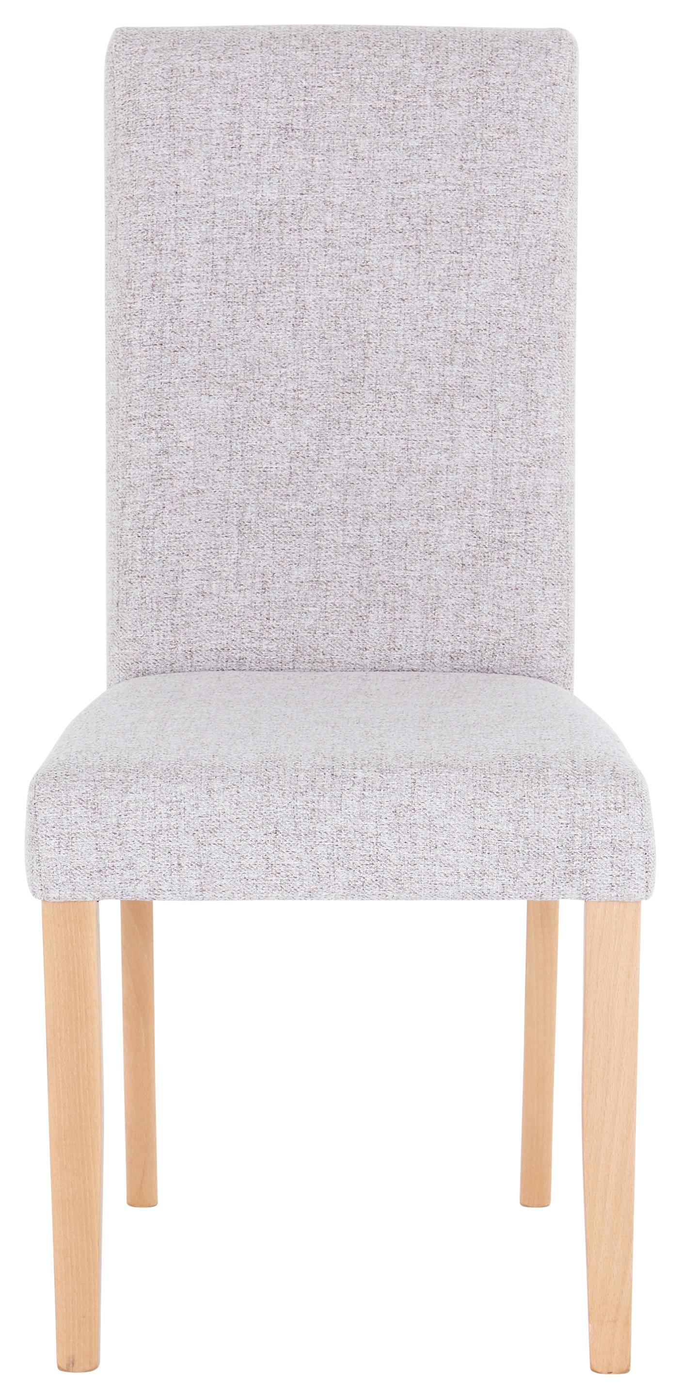 Jedálenská stolička JOHN - prírodná farba/béžová, Konventionell, kompozitné drevo/textil (43,5/94/59cm) - Based