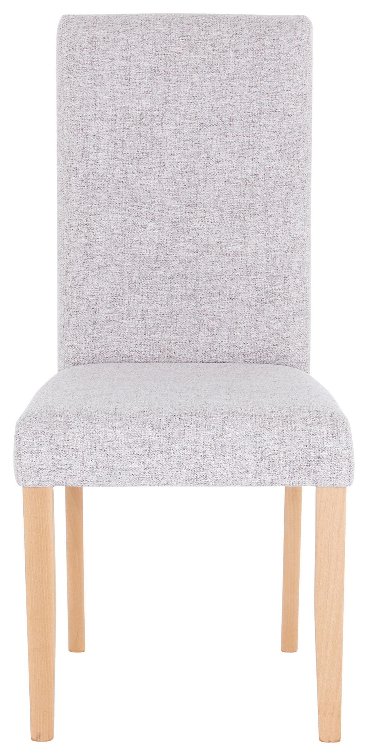Esszimmerstuhl John Naturfarben Gepolstert - Beige/Naturfarben, KONVENTIONELL, Holzwerkstoff/Textil (43,5/94/59cm)