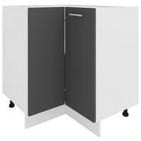 Eckunterschrank Esilo B: 76 cm Anthrazit/Weiß - Anthrazit/Weiß, KONVENTIONELL, Holzwerkstoff (76/82/76cm) - MID.YOU