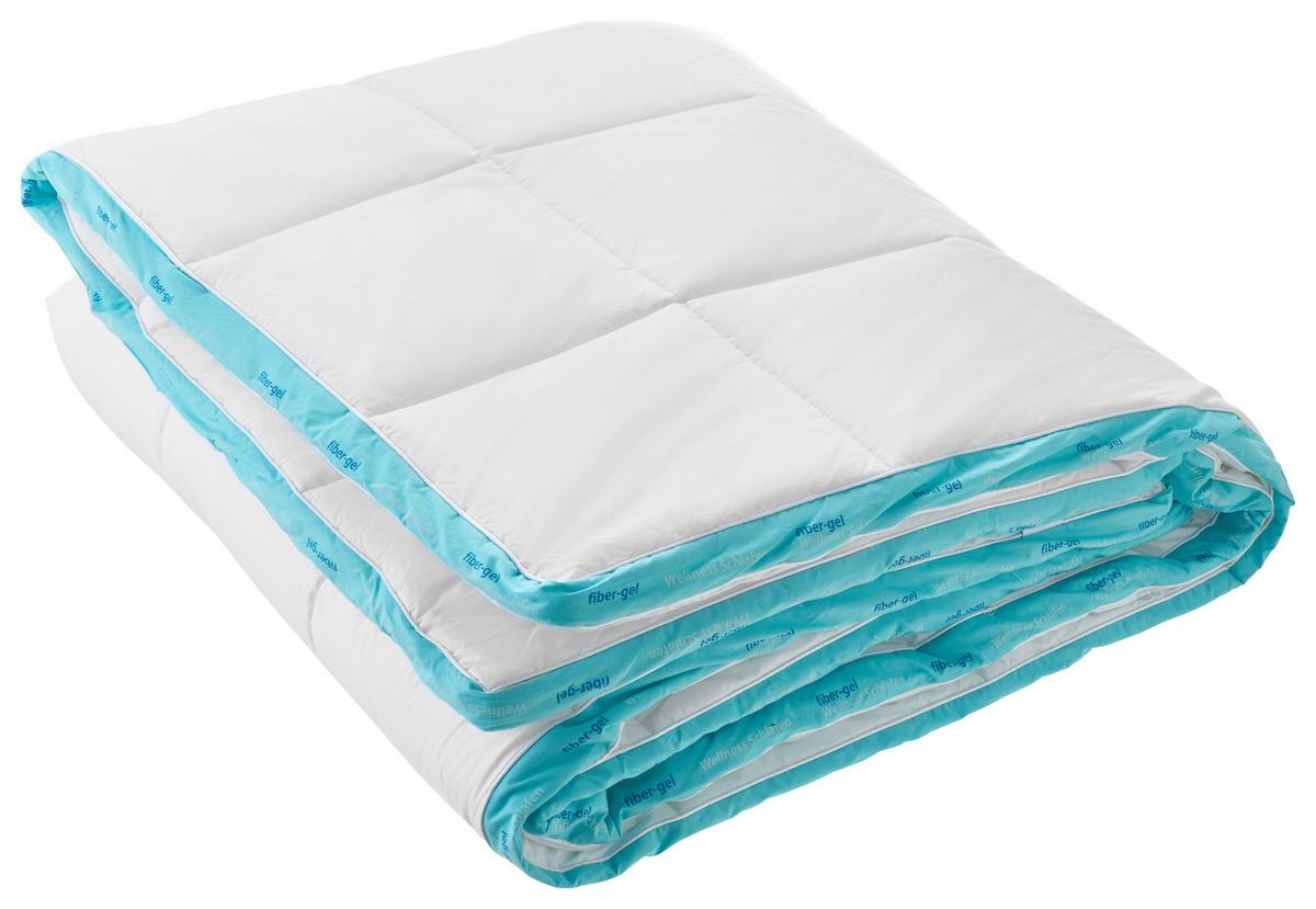Dvojitá přikrývka Wellness, 135-140/200cm - bílá, Trend, textil (135-140/200cm) - Nadana