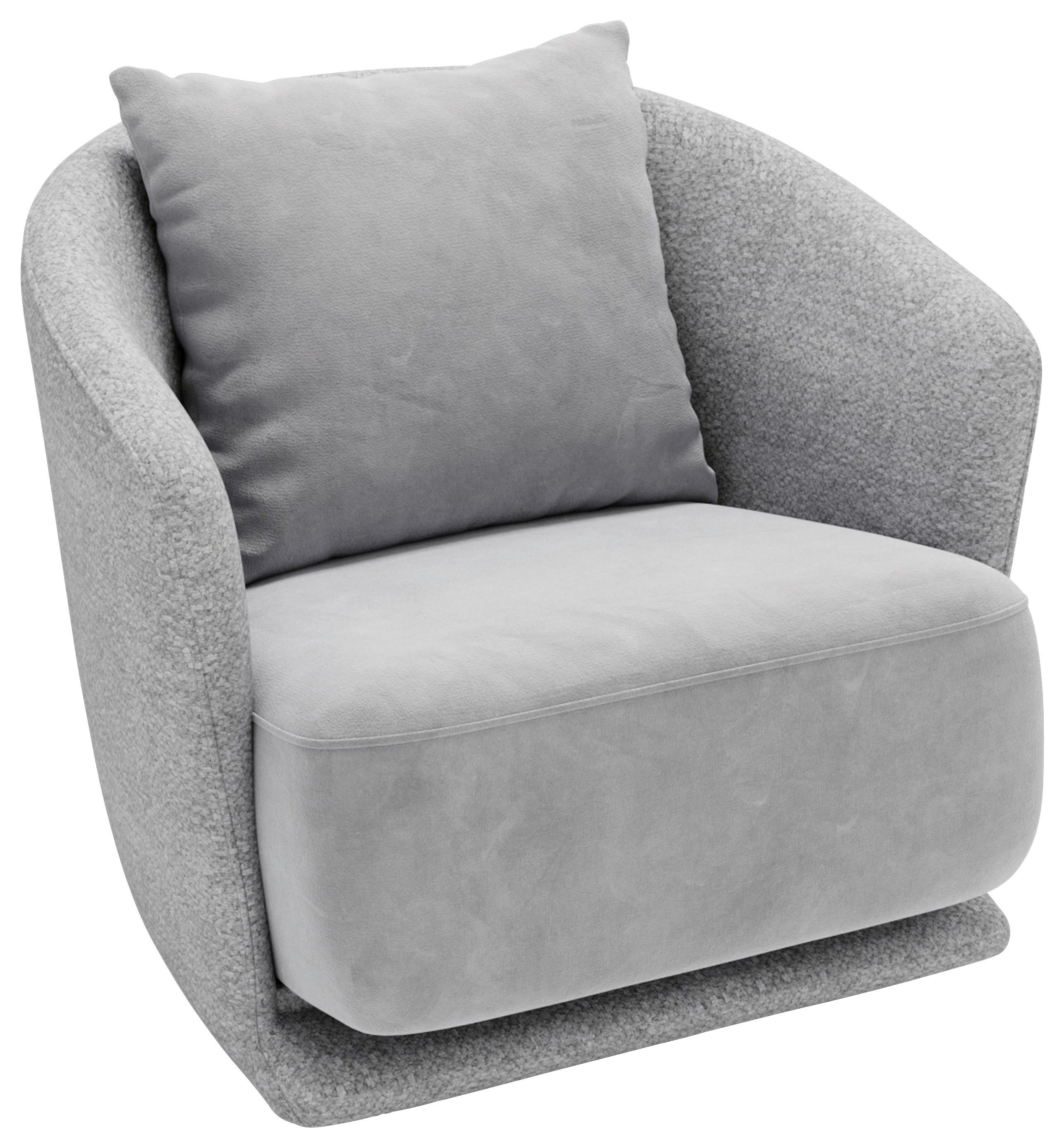 Wish Grau B: 83 Cm - Schwarz/Grau, Design, Textil (83/80/75cm) - Livetastic