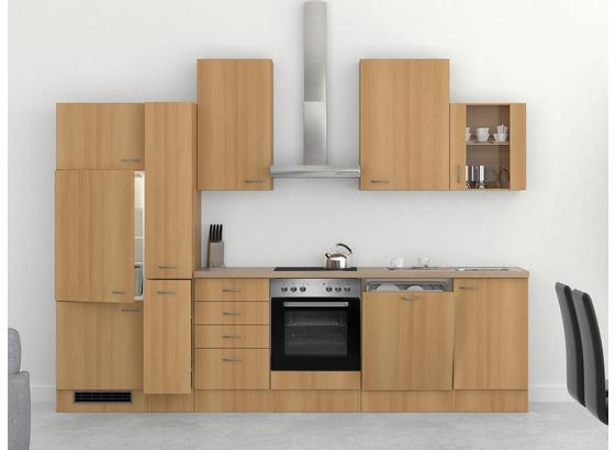 Küchenblock Nano 310cm Buche - Edelstahlfarben/Buchefarben, MODERN, Holzwerkstoff (310/60cm) Küchenblock Nano 310cm Buche - Edelstahlfarben/Buchefarben, MODERN, Holzwerkstoff (310/60cm)