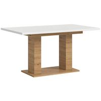 Ausziehtisch Marlon 150 Az Weiß/Artisan B:150-190 cm - Eiche Artisan/Weiß, KONVENTIONELL, Holzwerkstoff (150-190/90/76cm)