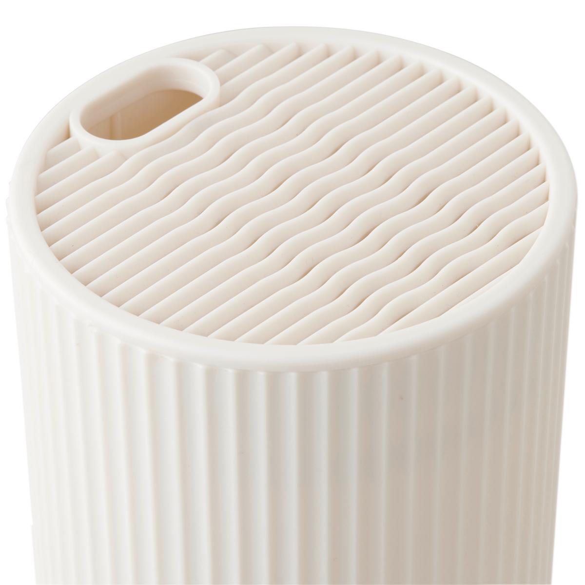 Stojan na nože BETTY - béžová, Modern, plast (11/23,9cm) - Mömax