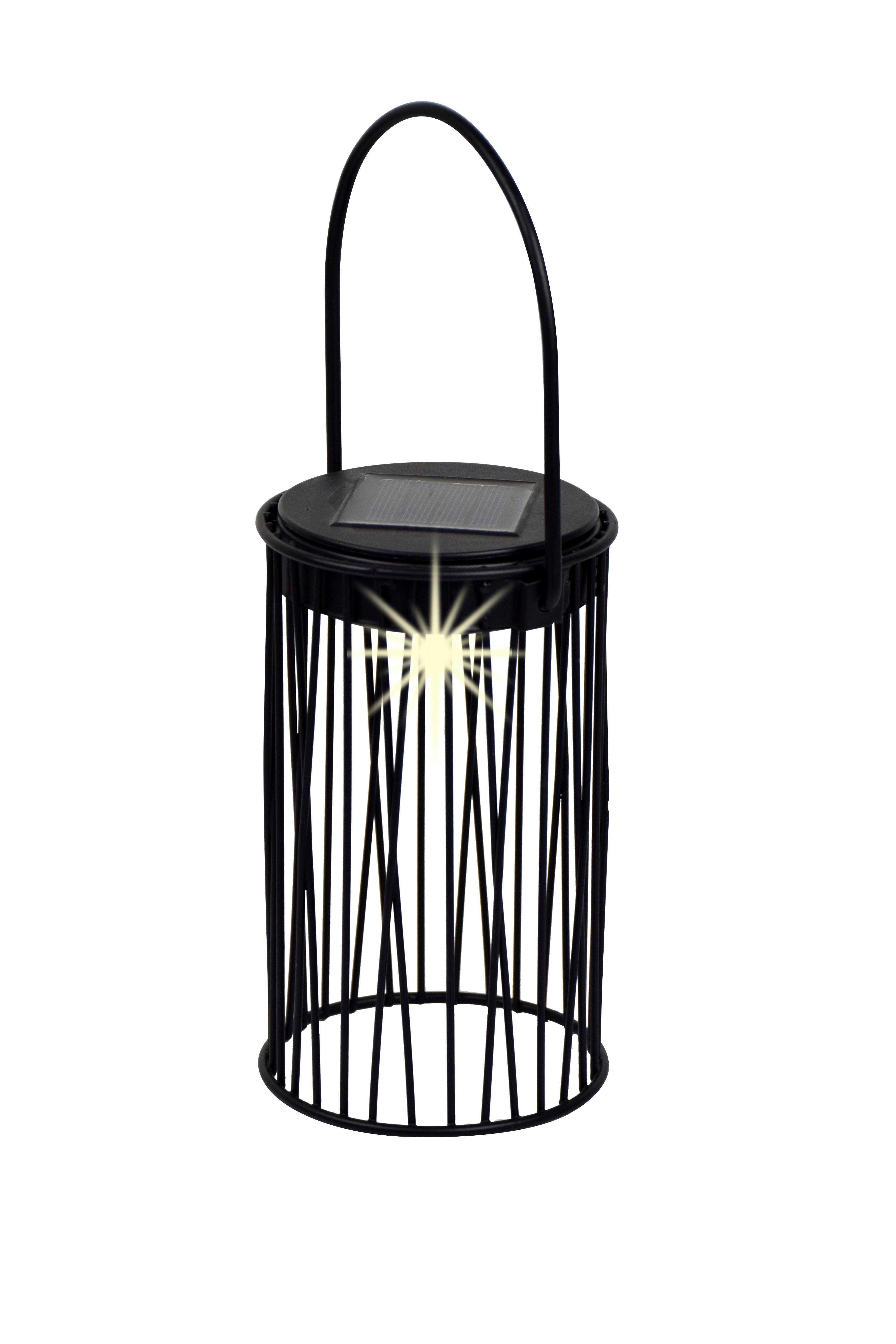 Solární svítidlo Levi - černá, Moderní, kov/plast (10/15,8-27cm) - Modern Living