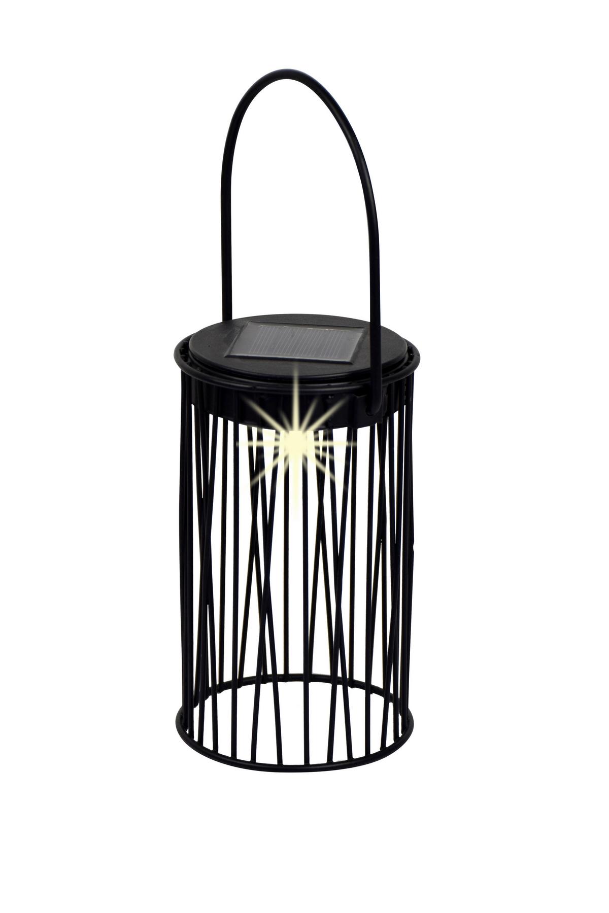 Solární svítidlo Levi - černá, Moderní, kov/plast (10/15,8-27cm) - Modern Living