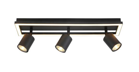 LED-Deckenleuchte Conan L: 50 cm verstellbare Spotlights - Schwarz, MODERN, Kunststoff/Metall (50/13/15,6cm) - Luca Bessoni