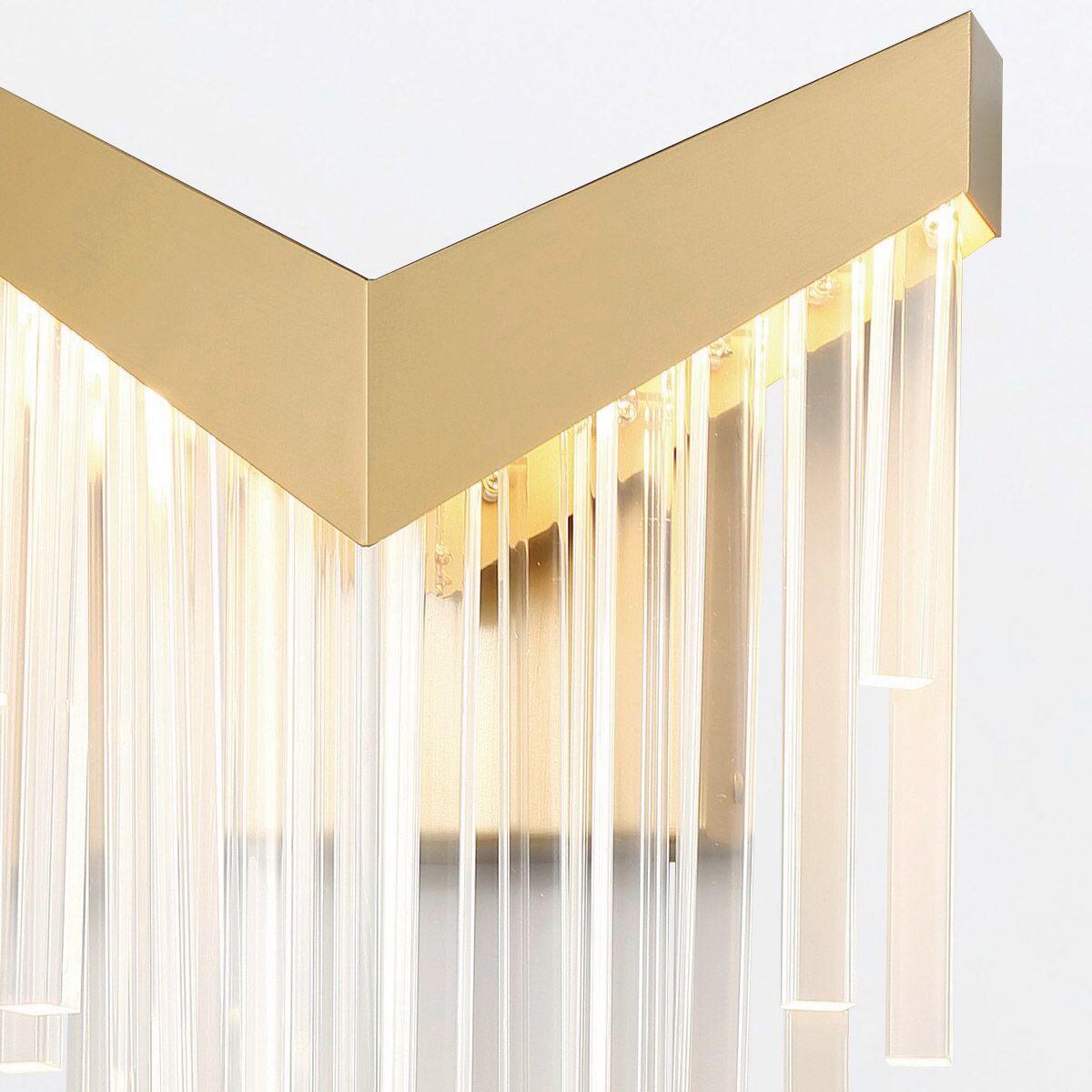Led Falilámpa Qn-Vivien-1w-Bg - aranyszínű, Konventionell, műanyag/fém (25,7/50,8/12,8cm) - Elstead Lighting