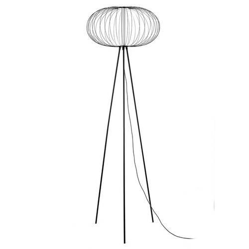 LED-stojací lampa AMOS černá - černá, Moderní, kov (50/150cm) - Bessagi Home