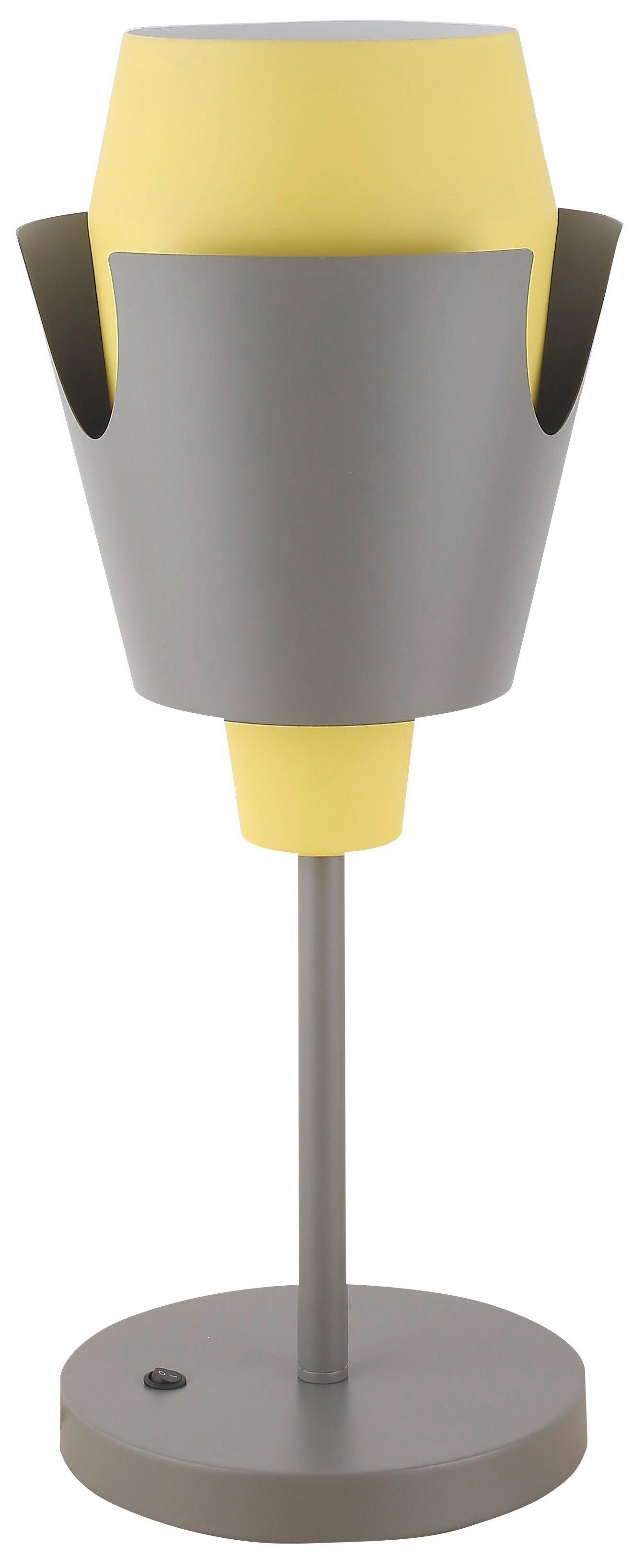 TISCHLEUCHTE 50501150 FALUN - Gelb/Grau, Design, Metall (20/20/54cm)