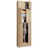Mehrzweckschrank Lona XXL Eiche Dekor BxH: 70/240 cm - Schwarz/Sonoma Eiche, MODERN, Holzwerkstoff (70/240/39cm) - MID.YOU