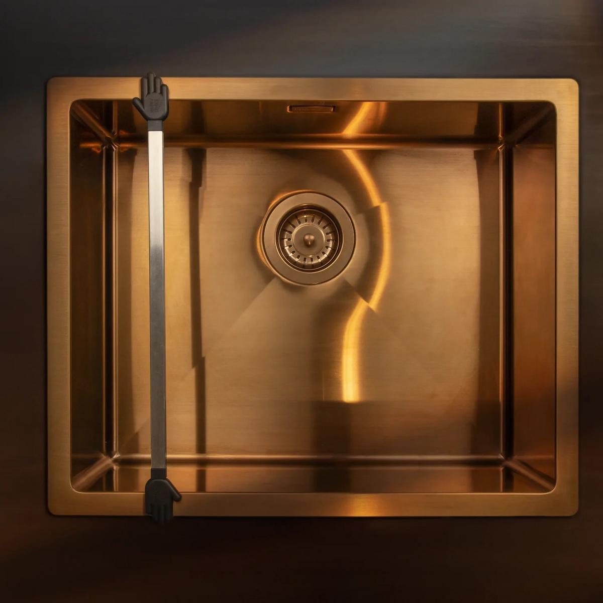 Küchenutensilienhalter Edelstahl - Edelstahlfarben, Basics, Metall (52cm) - HAPPY SINKS