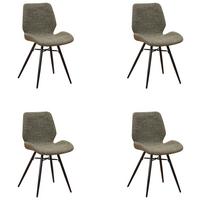 Stuhl-Set Barron - Schwarz/Grün, Design, Textil (47/82/55cm) - MID.YOU