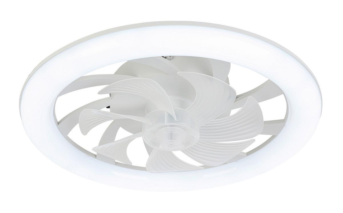 Deckenventilator Carl - Weiß, Basics, Kunststoff (48/12cm) - Luca Bessoni