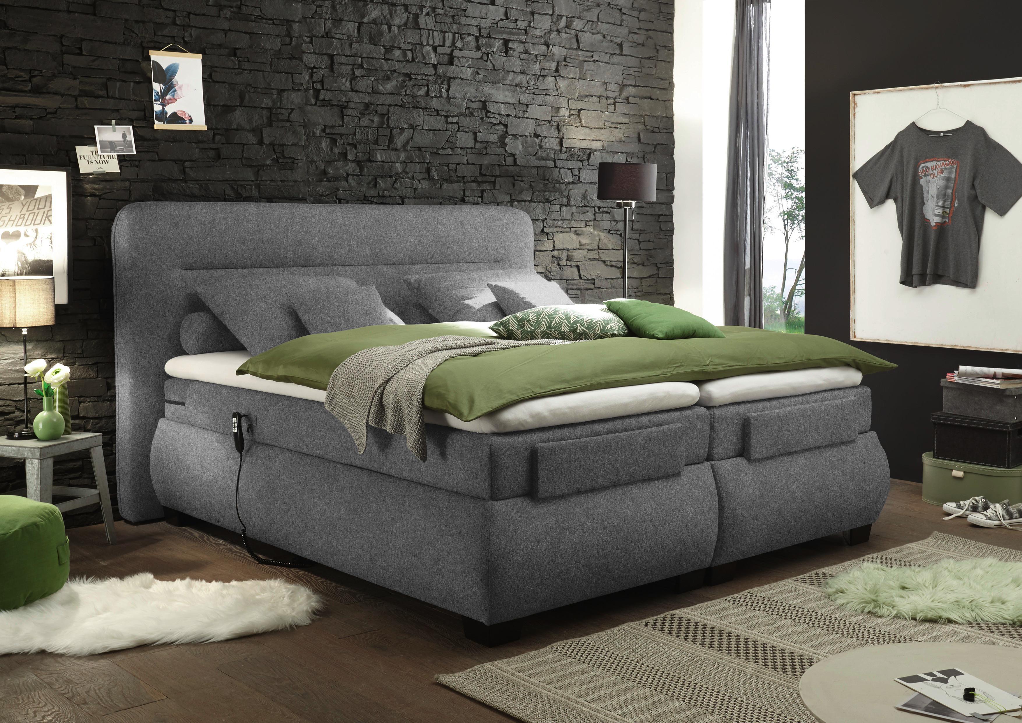Komfortables Boxspringbett mit Motor Komfortables Boxspringbett mit 180 x 200 cm kaufen