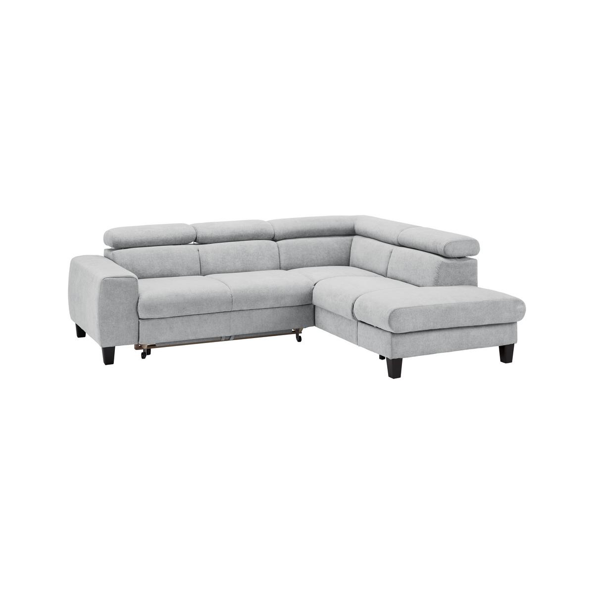 Sedacia súprava Malibu svetlosivá - svetlosivá, Modern, drevo/textil (249/88/207cm) - Bessagi Home