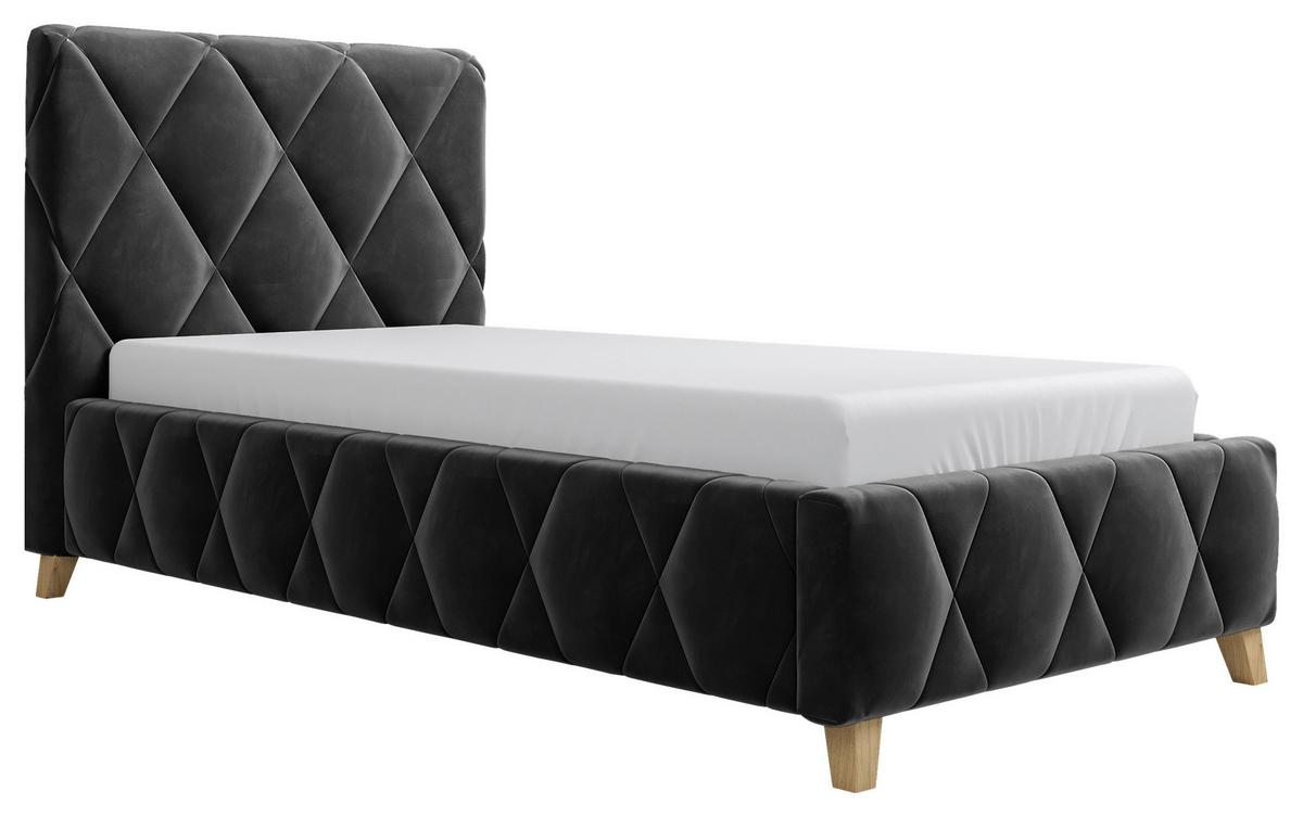 Polsterbett Trivio 90x200 cm Anthrazit - Anthrazit, MODERN, Holz/Holzwerkstoff (90/200cm) - MID.YOU