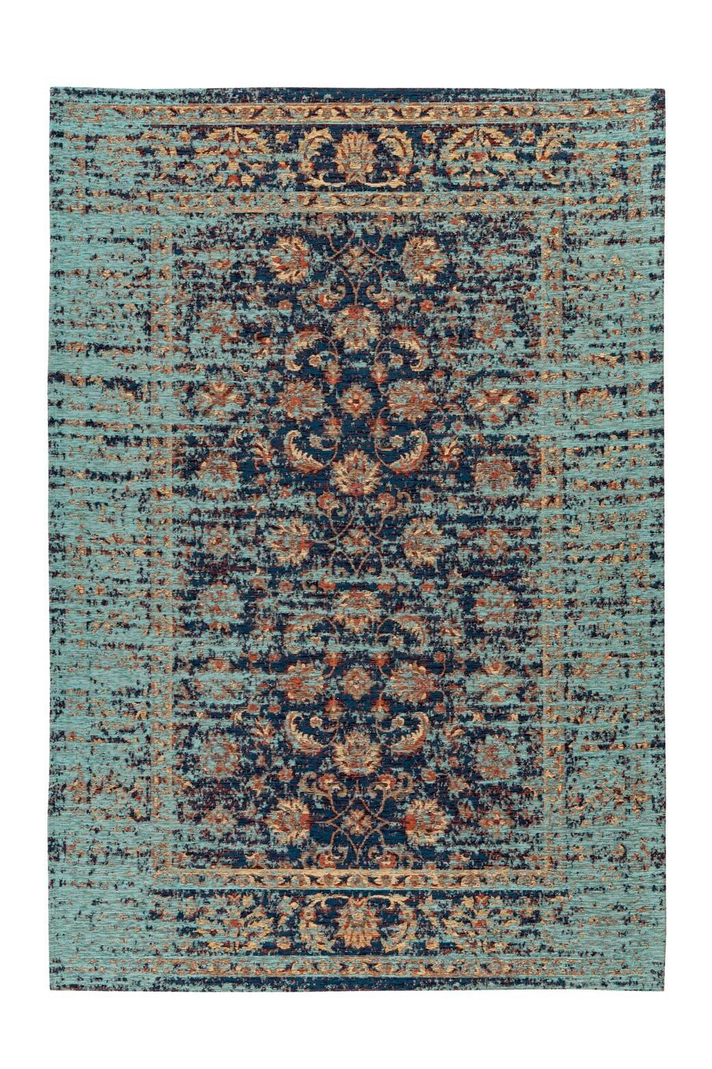 TEPPICH Blau, Mutlicolor - Blau/Multicolor, KONVENTIONELL, Textil (80/150cm) - Kayoom