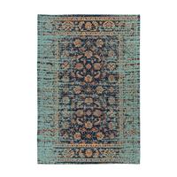TEPPICH Blau, Mutlicolor - Blau/Multicolor, KONVENTIONELL, Textil (80/150cm) - Kayoom