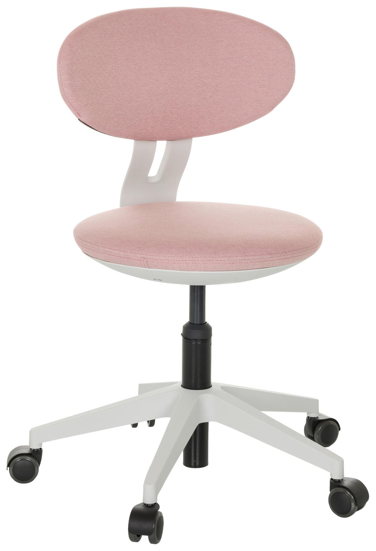 Jugenddrehstuhl Minimovo - Rosa/Weiß, Basics, Kunststoff/Textil (42/66-87/52cm) - MID.YOU