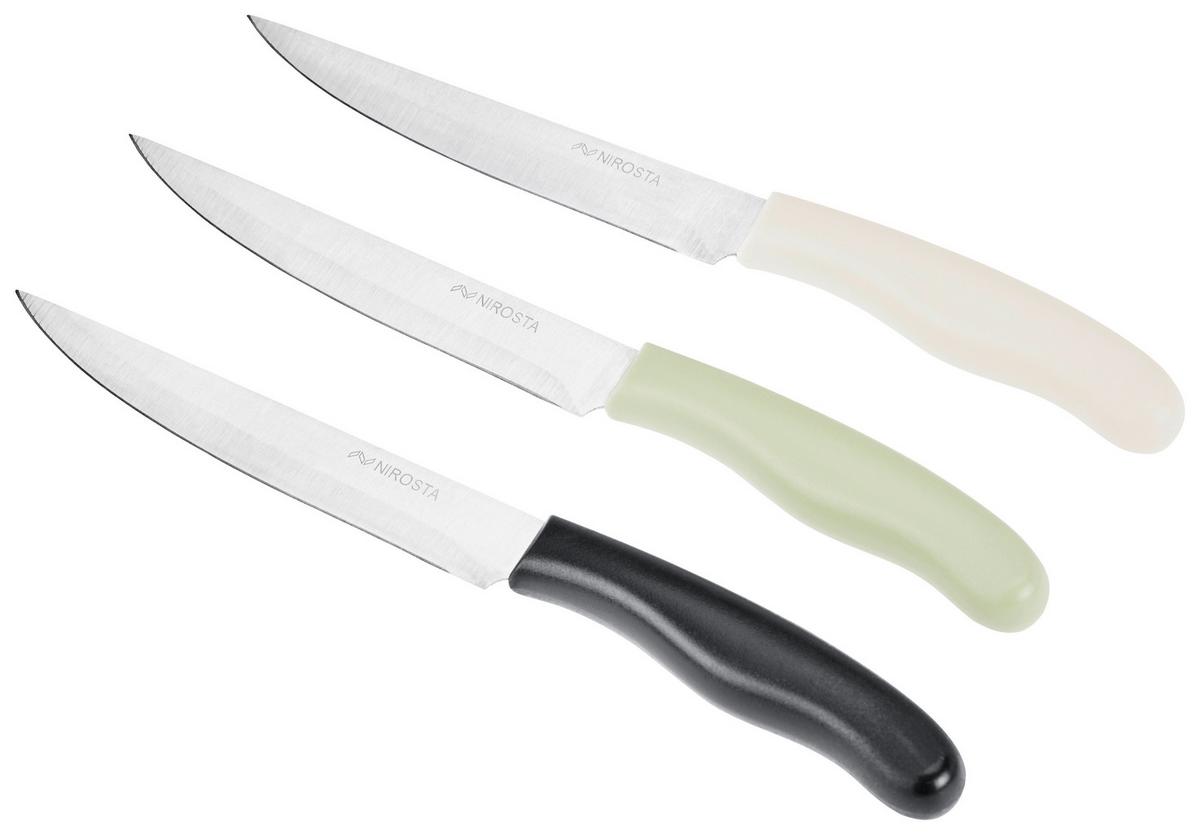 Universalmesser Clemens Edelstahl Klinge ca. 13 cm - Silberfarben, KONVENTIONELL, Metall (23cm) - Luca Bessoni