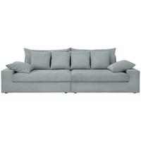 Viersitzer-Sofa Avellino Hellblau B: 308 cm - Schwarz/Hellblau, MODERN, Textil (308/80/140cm) - Livetastic