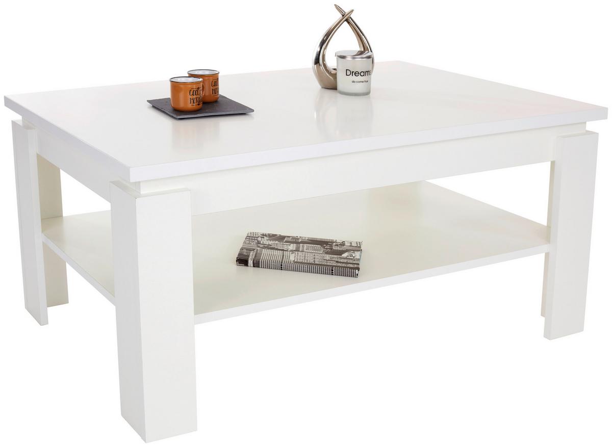 KONFERENČNÝ STOLÍK NIZZA 2 - biela, Modern, kompozitné drevo (100/45/60cm)
