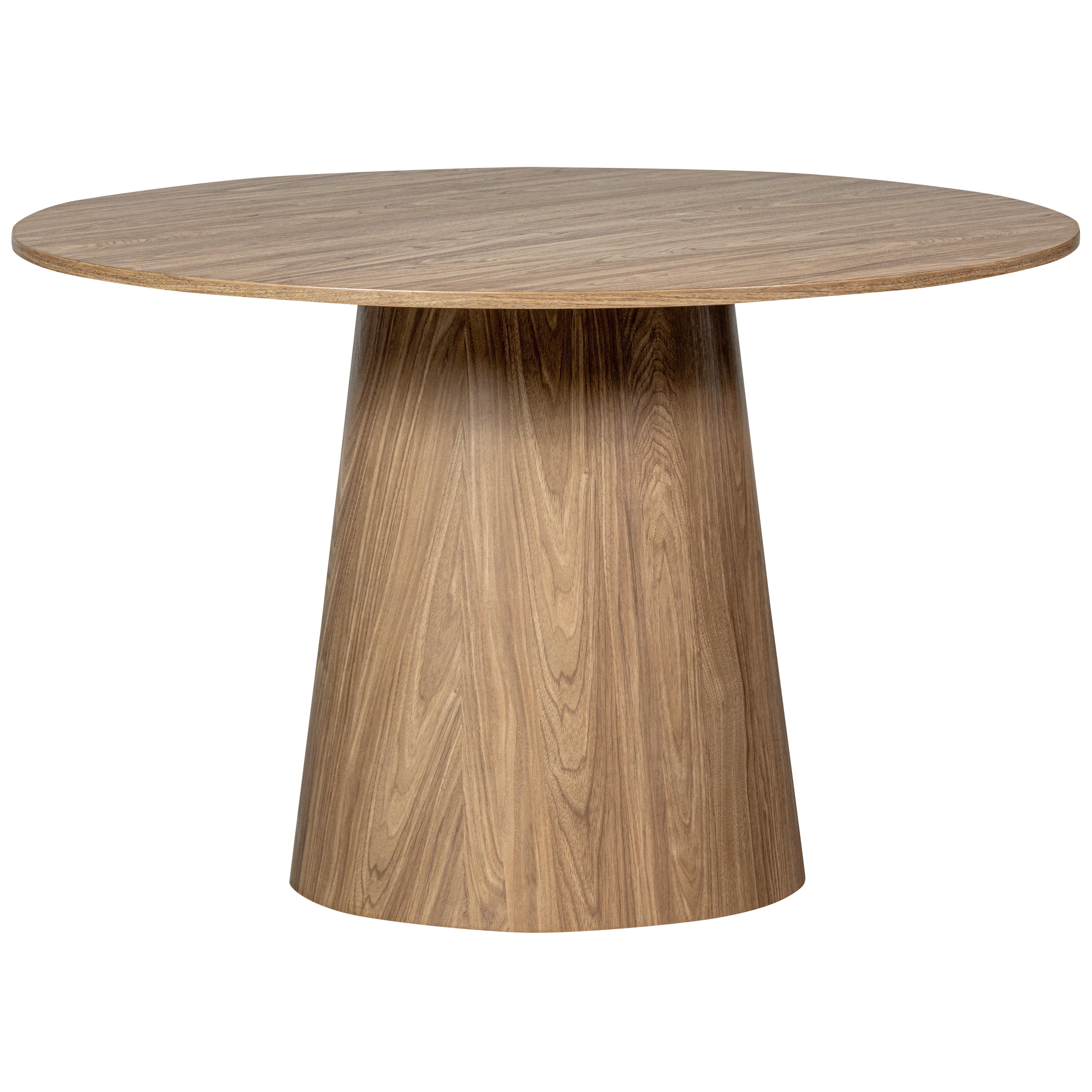 ESSTISCH Maan Walnussfarben L: 120 cm - Walnussfarben, Design, Holzwerkstoff (120/120/75cm) - Livetastic
