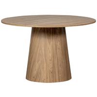 ESSTISCH Maan Walnussfarben L: 120 cm - Walnussfarben, Design, Holzwerkstoff (120/120/75cm) - Livetastic