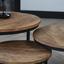 Beistelltisch 3er-Set Capella Echtholz Mangoholz Massiv - Schwarz/Braun, MODERN, Holz/Metall (72/72/46cm) - Livetastic Beistelltisch 3er-Set Capella Echtholz Mangoholz Massiv - Schwarz/Braun, MODERN, Holz/Metall (72/72/46cm) - Livetastic