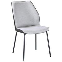 Židle Ella, šedá/černá - šedá/černá, Moderní, kov/textil (50/89/62cm) - Mömax