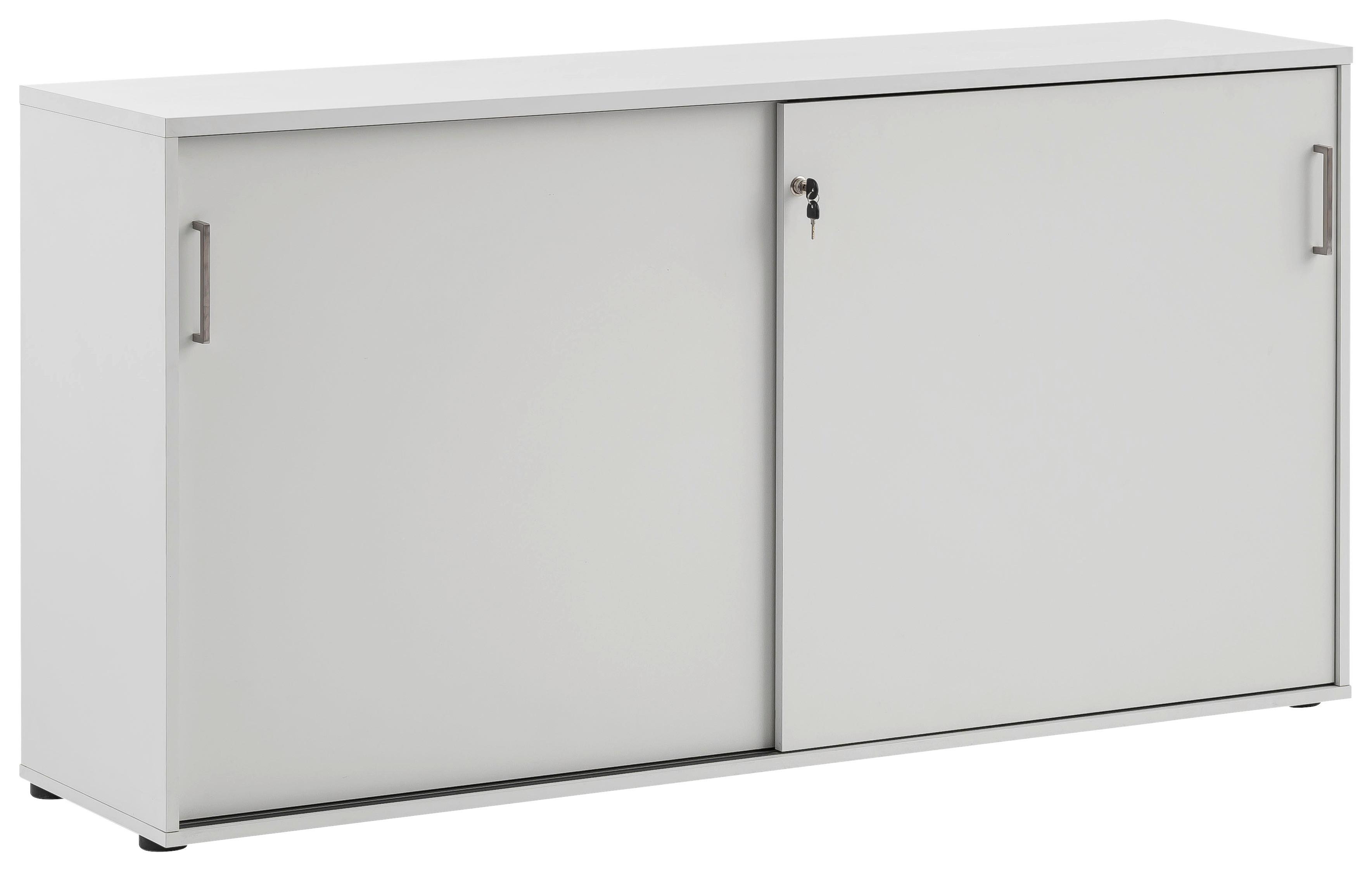 Aktenschrank Serie 1500 Hellgrau - Hellgrau, KONVENTIONELL, Holzwerkstoff (160/84,2/41cm) - MID.YOU