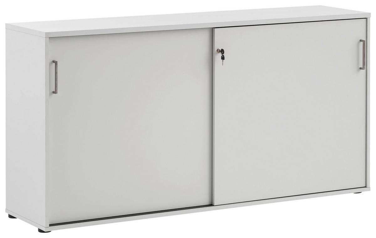 Aktenschrank Serie 1500 Hellgrau - Hellgrau, KONVENTIONELL, Holzwerkstoff (160/84,2/41cm) - MID.YOU
