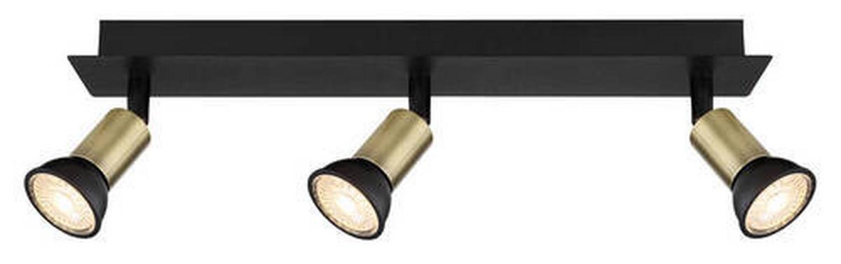 Strahler 57998-3b - Goldfarben/Schwarz, Design, Metall (40/6/9cm) - Globo
