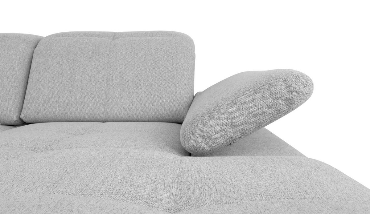 Wohnlandschaft Ramzes Hellgrau U: 215x328x173 cm - Hellgrau/Grau, Design, Textil (215/328/173cm) - MID.YOU