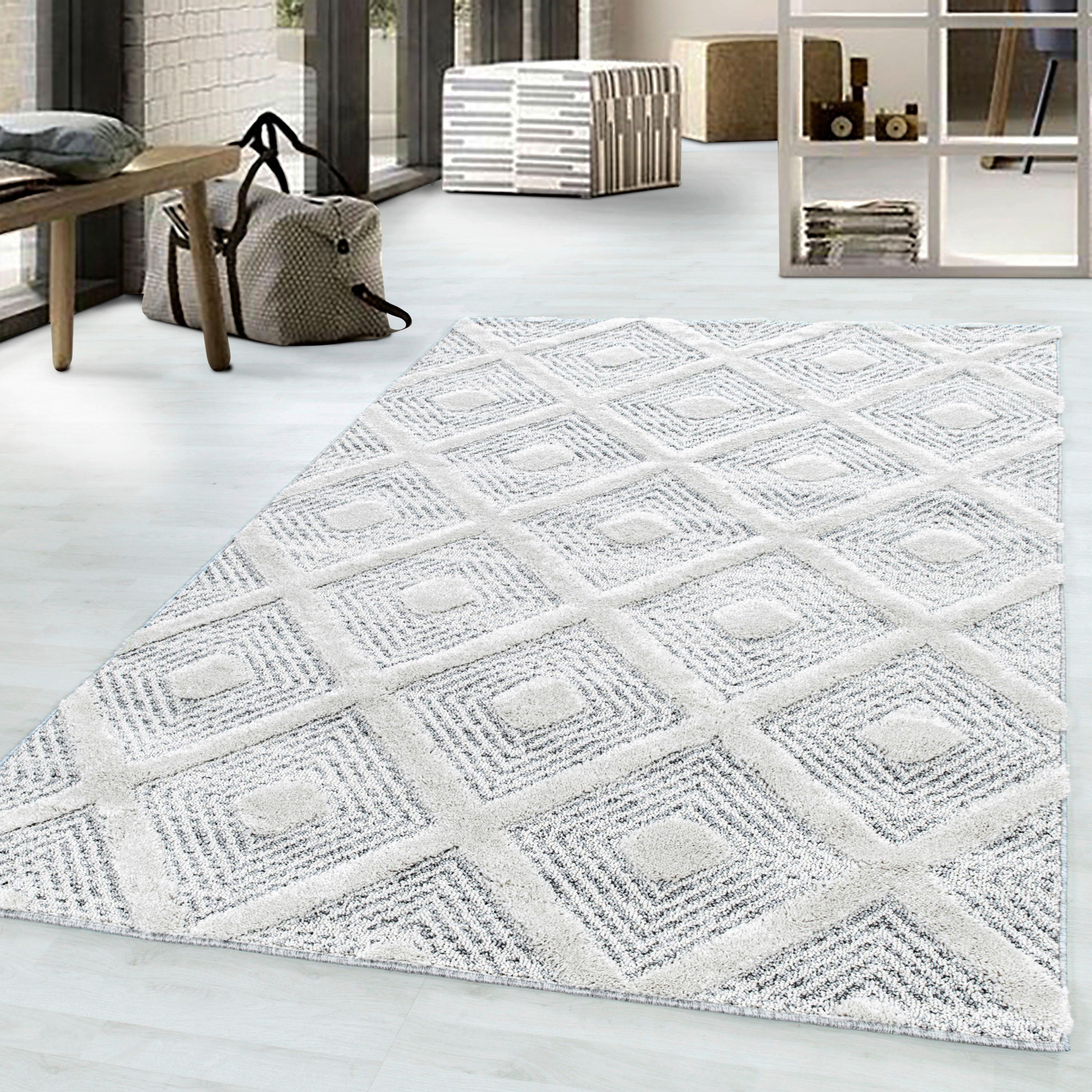 Webteppich Grau Pisa 280x370 cm - Grau, KONVENTIONELL, Textil (280/370cm)
