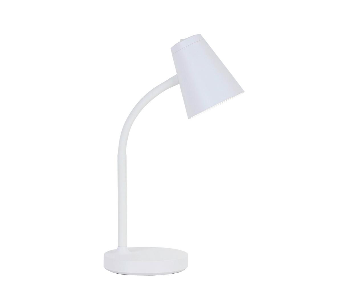 LED-Schreibtischleuchte Lura - Weiß, MODERN, Kunststoff/Metall (13/13/42cm) - Luca Bessoni