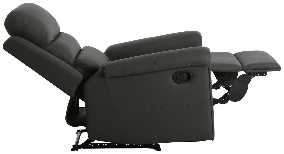 Fernsehsessel Trevo - Dunkelgrau, KONVENTIONELL, Holz/Textil (91/106/94cm) - P & B