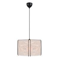 Hängeleuchte Cardine Schwarz Weiß D: 50 Cm - Schwarz/Weiß, Design, Kunststoff/Metall (50/37,5cm) - Nordlux
