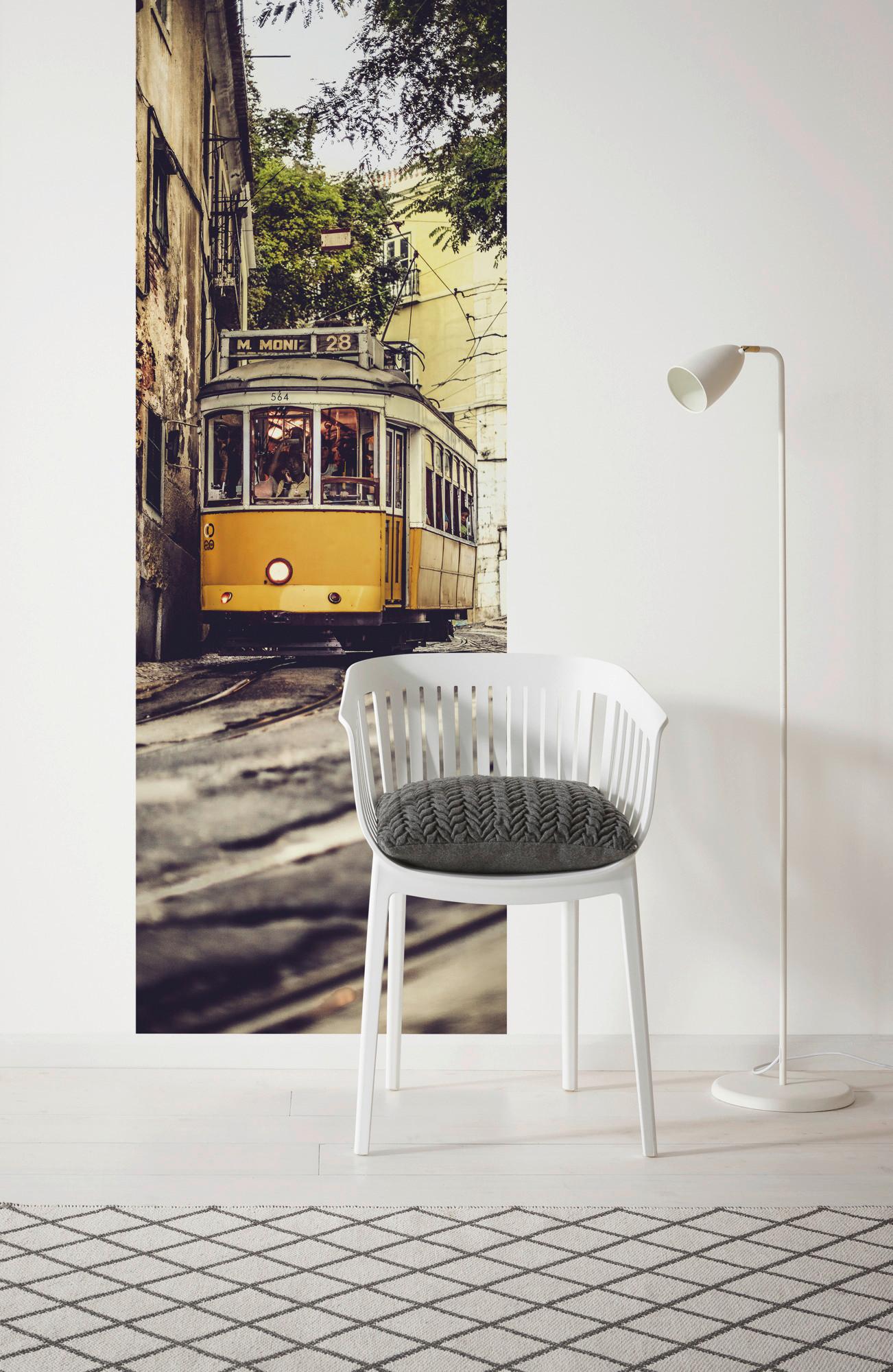 Vliestapete Lissabon - Multicolor, Basics (100/280cm) - Komar