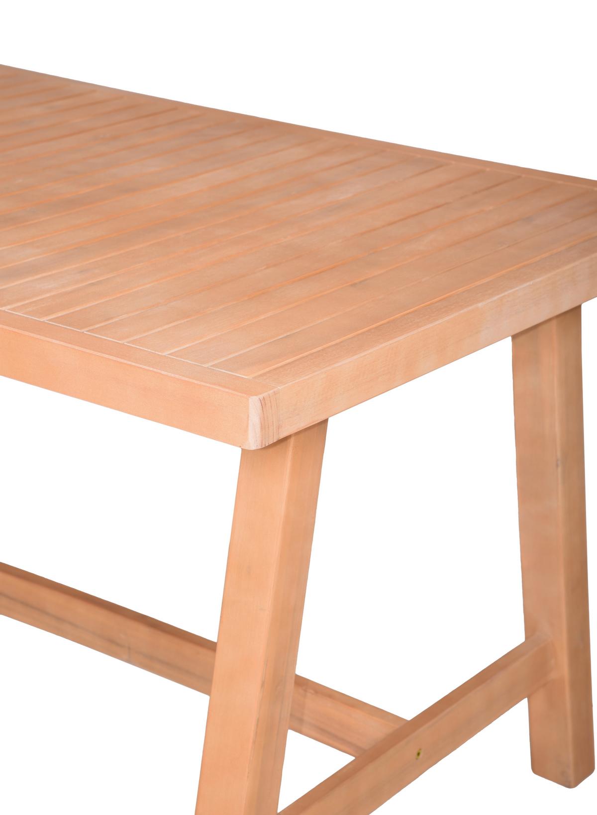 Gartentisch Bogota Akazienholz L 150 cm - Hellbraun, Basics, Holz (150/85/75cm) - Gardenson