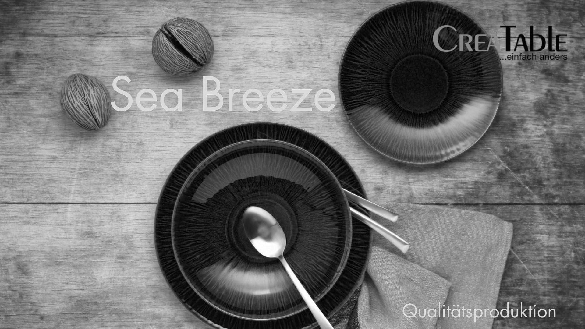 Schüsselset Sea Breeze Steinzeug 2-Teilig - Multicolor, Design, Keramik - Creatable