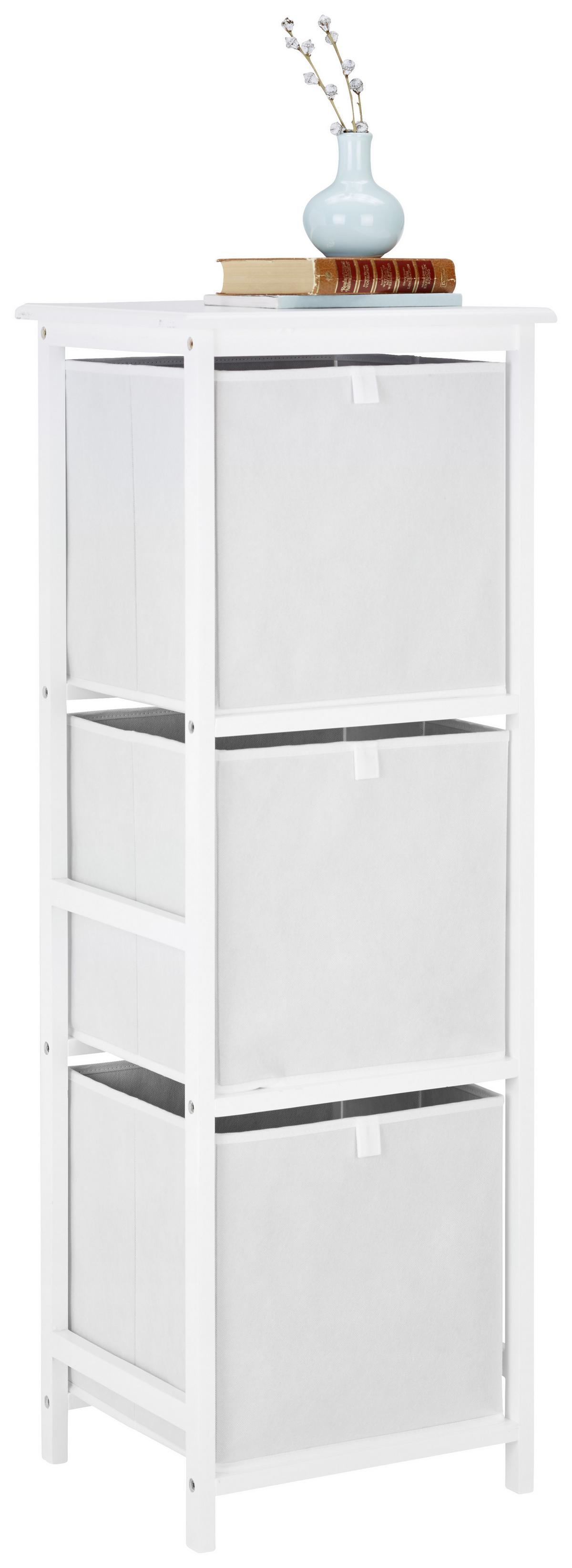 REGÁL NINO - bílá, Moderní, dřevo/kompozitní dřevo (37/114,5/32cm)